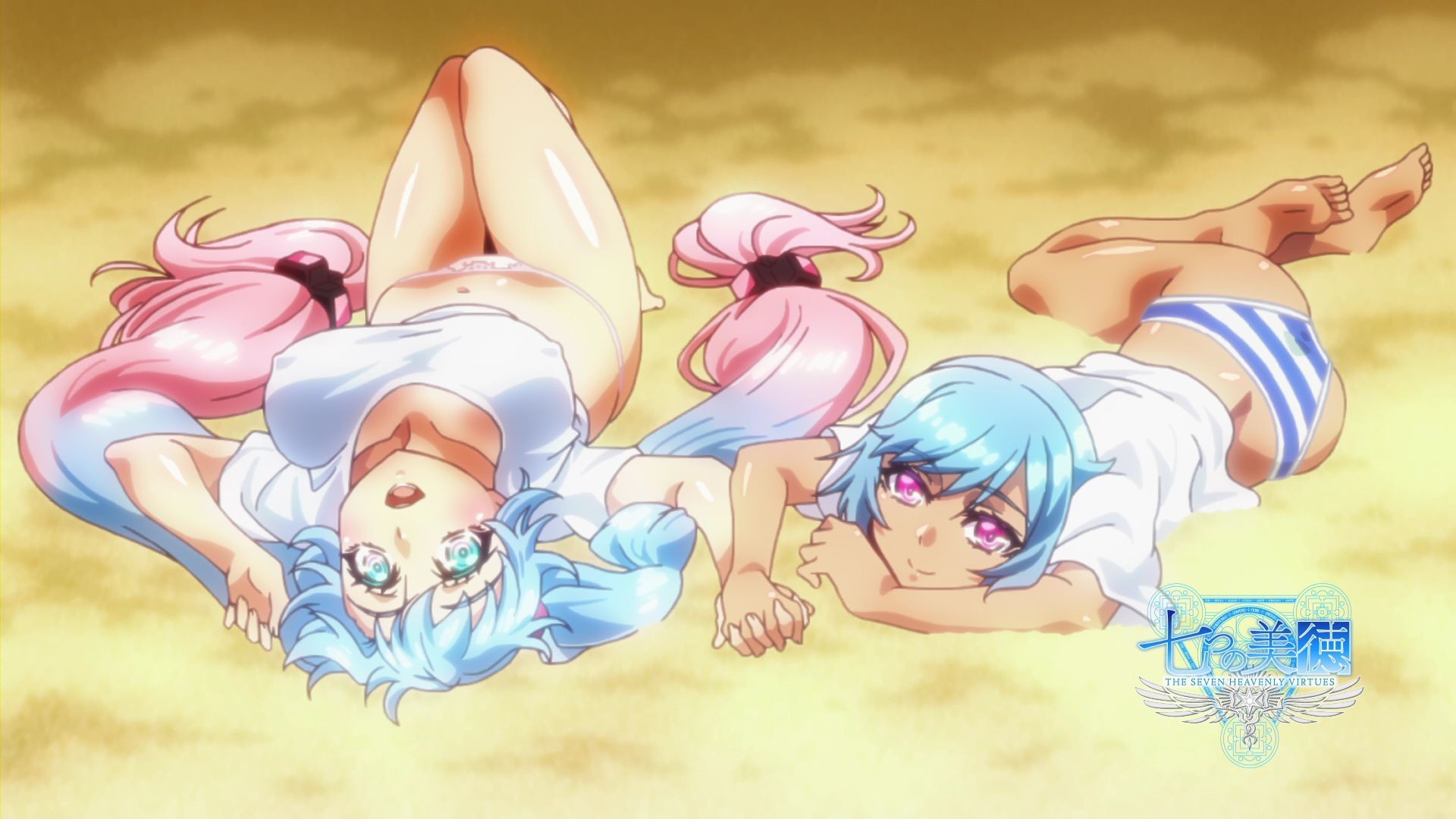 Seven Virtues Blu-ray bonus anime is naughty special training in swimsuit m...